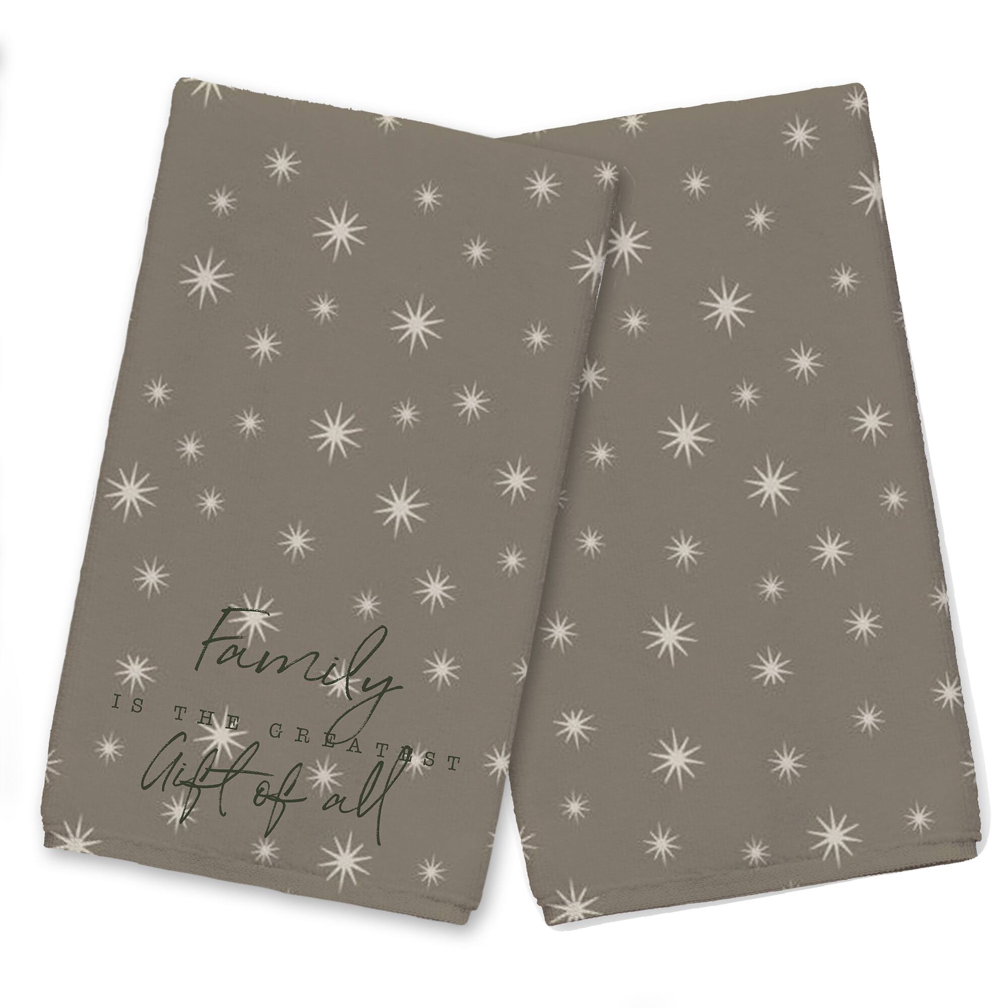 Family Greatest Gift Twinkle Tea Towel